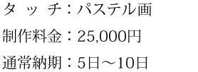 タッチ、制作料金、通常納期