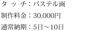 タッチ、制作料金、通常納期